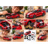 Litsentsitud metallist tuuningauto, punane, Ford Mustang GT 2018, 1:42, ZA6458