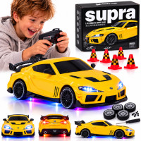 Kaugjuhitav driftiauto Toyota Supra, 4x4, LED, 1:43, RC0803