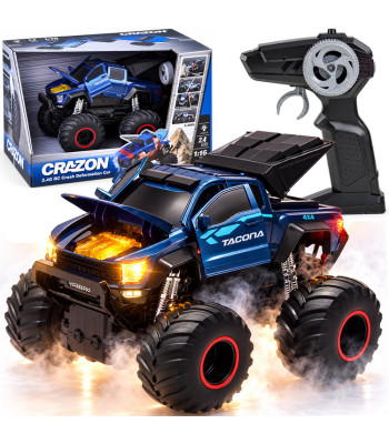 Kaugjuhitav monster truck suitsuefektiga, Crazon 4x4, RC0785