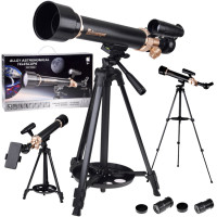 Luneta astronoomiline teleskoop statiivi ja tarvikutega, 30x/60x, 500 mm, ES0028