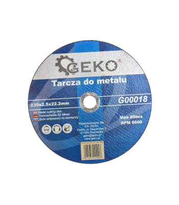 Metallilõikeketas GEKO 230x2,5x22,2 (25/50/100)