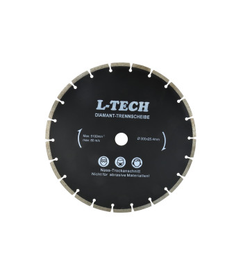 L-TECH must segmendiga teemantketas (10), 300x8x25,4mm