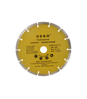 Segmendiga teemantlõikeketas GEKO(50), 180 mm