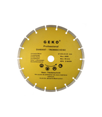 Segmendiga teemantketas GEKO (25), 230 mm