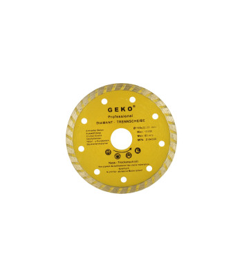 Turbo teemantlõikeketas GEKO 115 mm
