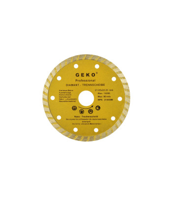 Turbo-teemantlõikeketas GEKO (100/200), 125 mm