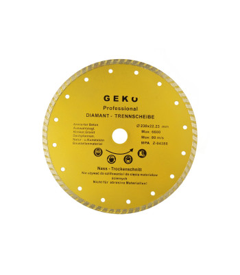 Turbo-teemantlõikeketas GEKO 230mm (25)