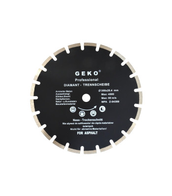 Asfaldi teemantlõikeketas GEKO, 350x25,4 mm (10)