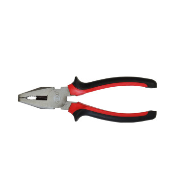 Nikeldatud universaaltangid, punane-must, 180mm (6/60)