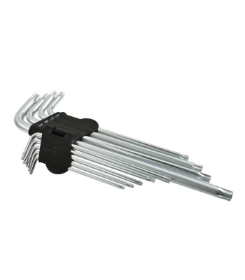 Torx-võtmete komplekt, 9-osaline, GEKO, T15–T55, 260 mm