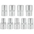 TORX-padrunite komplekt metallkarbis, 9 osa, GEKO, E10–E24, 1/2