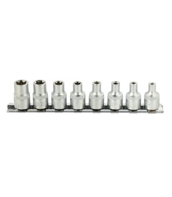 TORX-padrunite komplekt, 8-osaline, CrV, 3/8