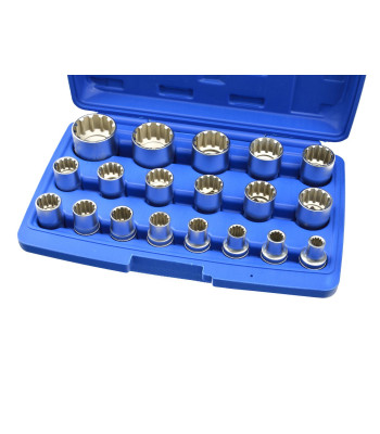 19-osaline 12-kandiliste padrunite komplekt (kohver) (10) 8–32 mm
