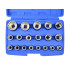 19-osaline 12-kandiliste padrunite komplekt (kohver) (10) 8–32 mm
