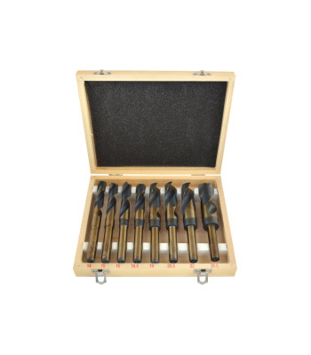 Metalli- ja puidupuuride komplekt, 8 tk, HSS(10) NWKA, mõõdud 14, 15, 16, 16.5, 19, 20.5, 22, 25.5 mm