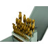 HSS TiN metallipuuride komplekt metallkarbis, GEKO Profi (20), 28 tk, 1,5–13 mm