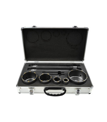 Müüritise kroonpuuride komplekt, 9-osaline – 30mm, 40mm, 65mm, 80mm, 100mm