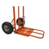 Transpordikäru kokkuklapitava platvormiga, oranž, 250 kg, 300 x 400 mm