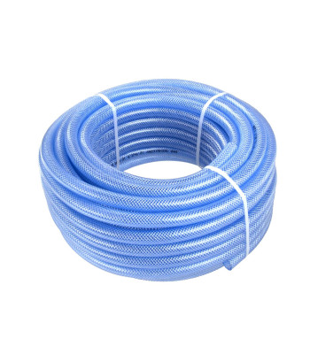 #PL Tehniline tugevdatud voolik, sinine ja läbipaistev, 19x3mm, 50m