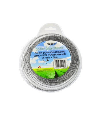 Tugevdatud laineline trimmerijõhv 2,4mm x 50m (10/40)