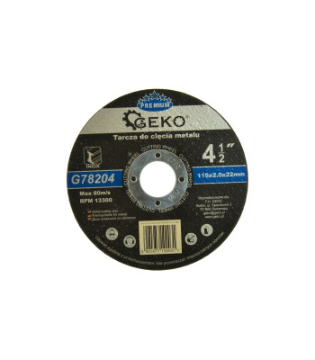 Metalli lõikeketas GEKO PREMIUM Inox (10/200) 115x2,0x22,23