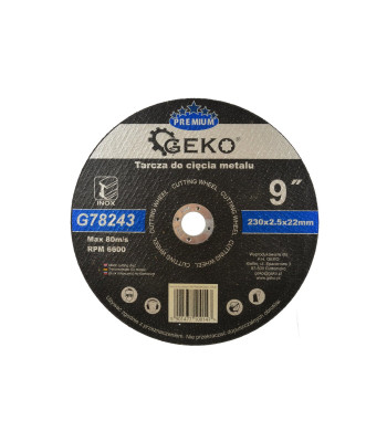 Metalli lõikeketas GEKO PREMIUM Inox (5/25/100) 230x2.5