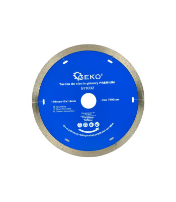 Glasuurplaatide teemantlõikeketas PREMIUM (50) 180mmx10x1.6mm