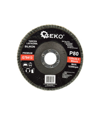 Lamellketas SILIKON GEKO PREMIUM 125mm P80 (10/200)