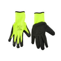Soojustatud talvised töökindad GREEN, suurus 8 (12/480)