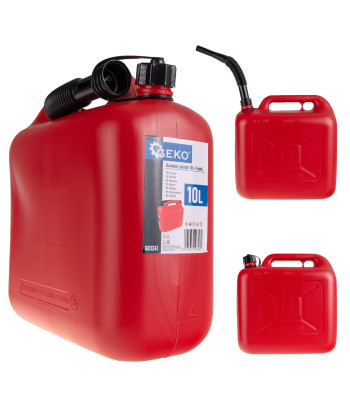 PL Plastkanister + lehter (4), 10L