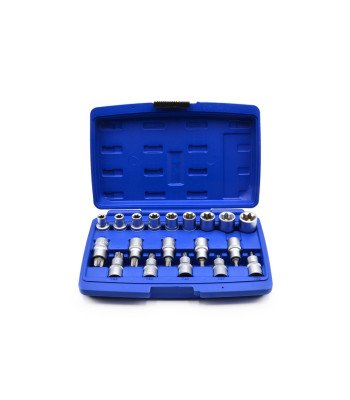 TORX-padrunite ja -otsakute komplekt, 19 osa (10), 1/2
