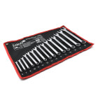 Leht- ja silmusvõtmete komplekt TVARDY 15 osa CRV-CS (satiin) (10) 6-27mm