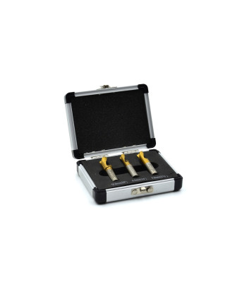 Punktkeevituste kroonpuuride komplekt HSSCo (40), 3 tk, 6,5 mm, 8 mm, 10 mm