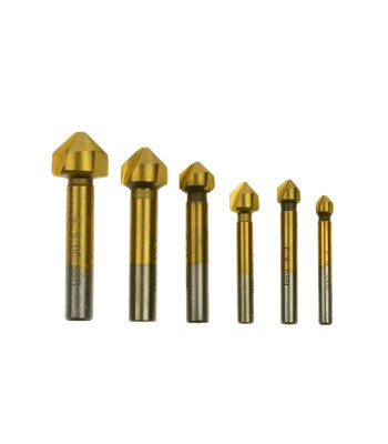 Kooniliste freeside komplekt HSS TiN, 6-osaline (50), 6,3-20,5mm