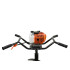 Bensiinimootoriga pinnapuur + puurid + adapter – 2 inimesele, 10 cm, 20 cm, 30 cm, 50 cm, 1/2