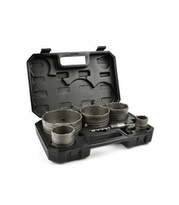 Betooni karbiidotsikutega augusaagide komplekt 6 osa, 40–125 mm