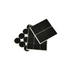 Mööbli isekleepuvate viltpatjade komplekt, must, ümmargused ja ristkülikukujulised, 28 tk, 25mm, 25x25mm, 40x40mm (25/250)