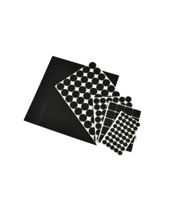 Isekleepuvad vildist mööblialused, komplekt – 157 tk (25/100)