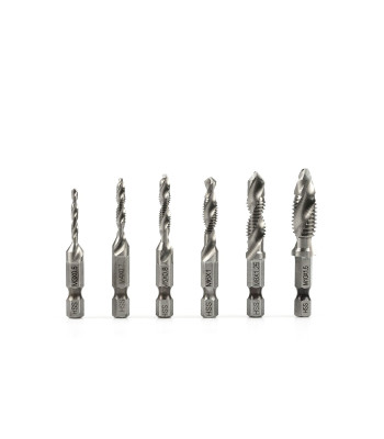 Keermepuuride komplekt HSS, 6-osaline, M3-M10