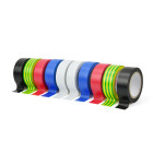 Värviline isoleerteip, 10 tk, 19mm x 0,13mm x 5m