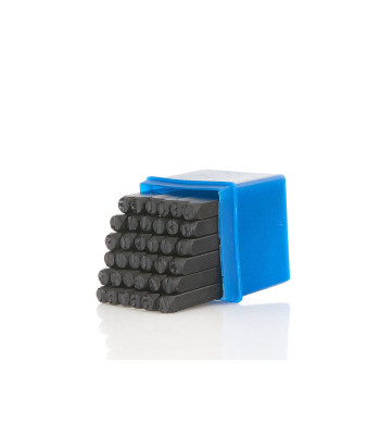 Tähtede ja numbrite löökstantside komplekt, 6 mm / 36 osa