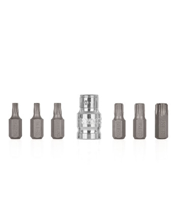 7-osaline TORX-otsikute komplekt T25-T55 (10/100)