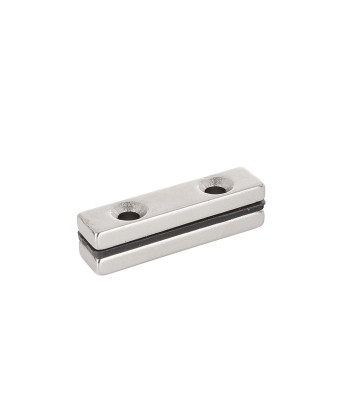 Plaadikujuline kruviaukudega neodüümmagnet, 2 tk, 40x10x5mm