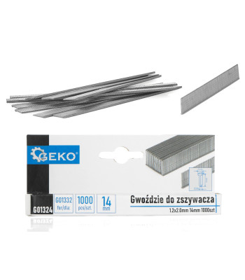 Klammerdaja naelad 1000 tk, 1.2x2.0mm, 14mm