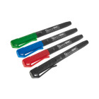 Püsivate ehitusmarkerite komplekt, värvisegu, 4 tk – 1.0–1.5 mm (12/144)