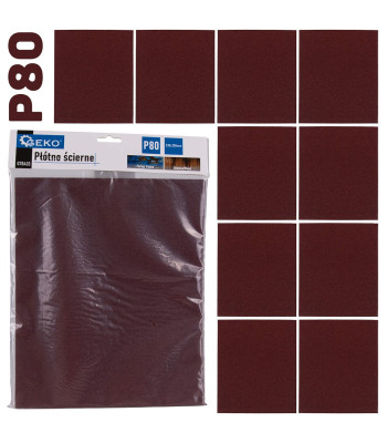 Lihvriide leht, P80, 10 tk, 230 x 280 mm (10/500)
