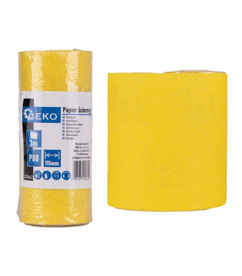 Liivapaberirull P80, 115mm x 3m