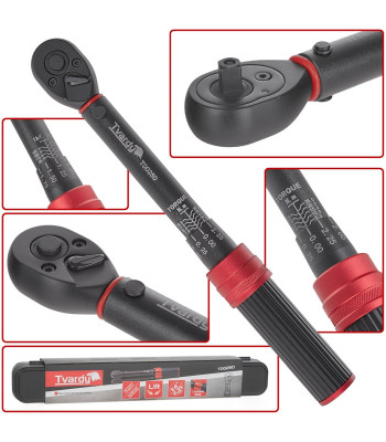 Momentvõti Tvardy 5–25 Nm, 1/4″