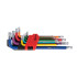 Värvilised Torx-võtmed, CrV, 9 tk – T10–T50 (6/48)