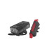 Veekindlate USB-jalgrattatulede komplekt, IPX4, esi- ja tagatuli – 800lm/900mAh + 120lm/120mAh